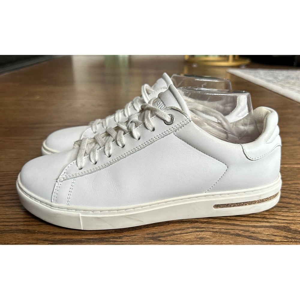Birkenstock Bend Low Womens 40 White Leather Sneakers Comfort Casual Walking